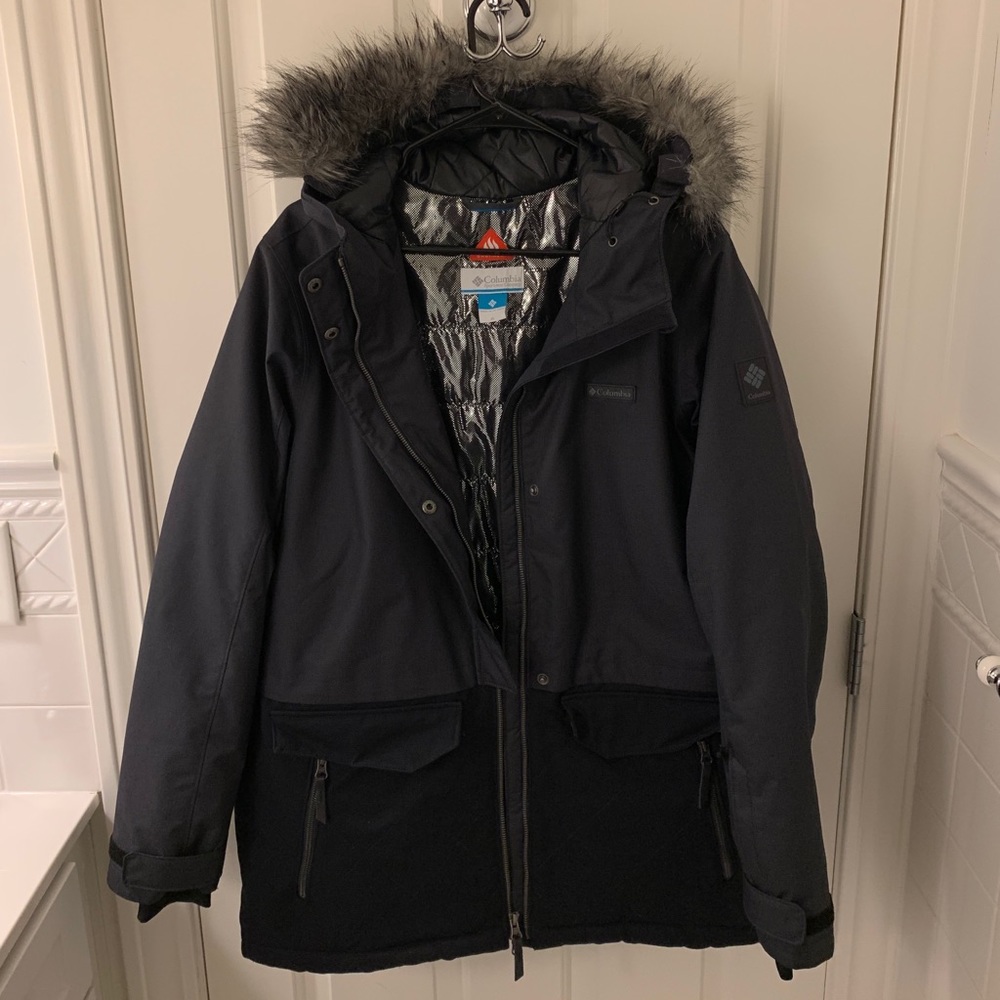 Women’s Columbia Puffer Coat with Fur Hood